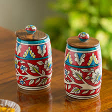 Mughal Cylindrical Jars
